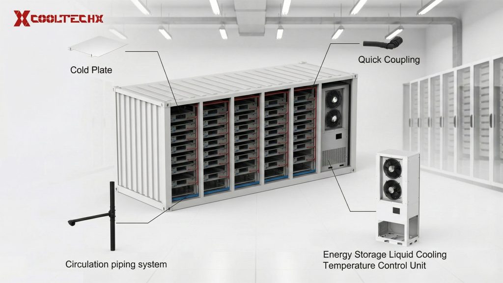 Comprehensive Liquid Cooling Piping Solution for a 5MWh Energy Storage Projectๆๅพ Comprehensive Liquid Cooling Piping Solution for a 5MWh Energy Storage Projectๆๅพ