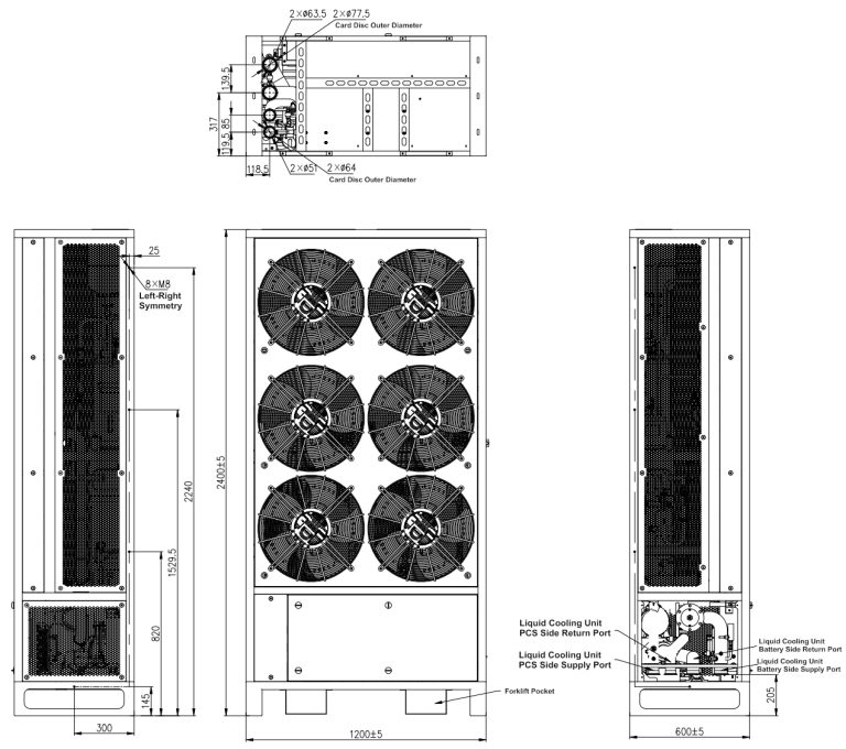 30kw side air outlet