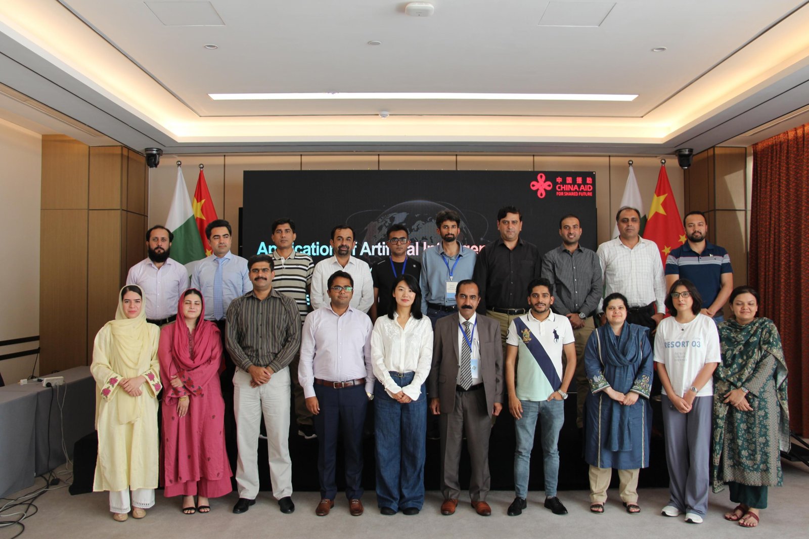 COO Sophia Yan with Pakistani government officials following the training session